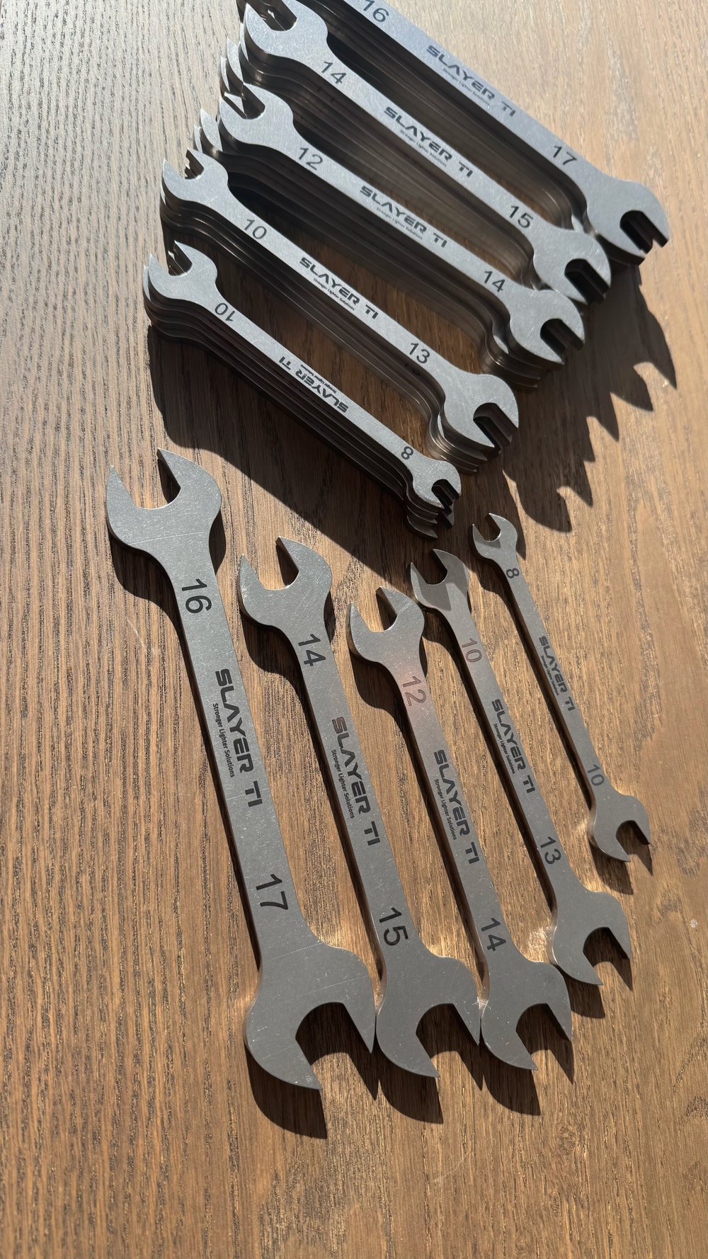 Titanium Featherweight Wrench Set of 5